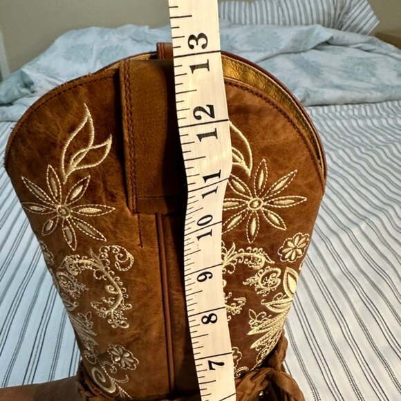 Shyanne Cowgirl Leather Boots Size 8.5 B - Picture 9 of 10